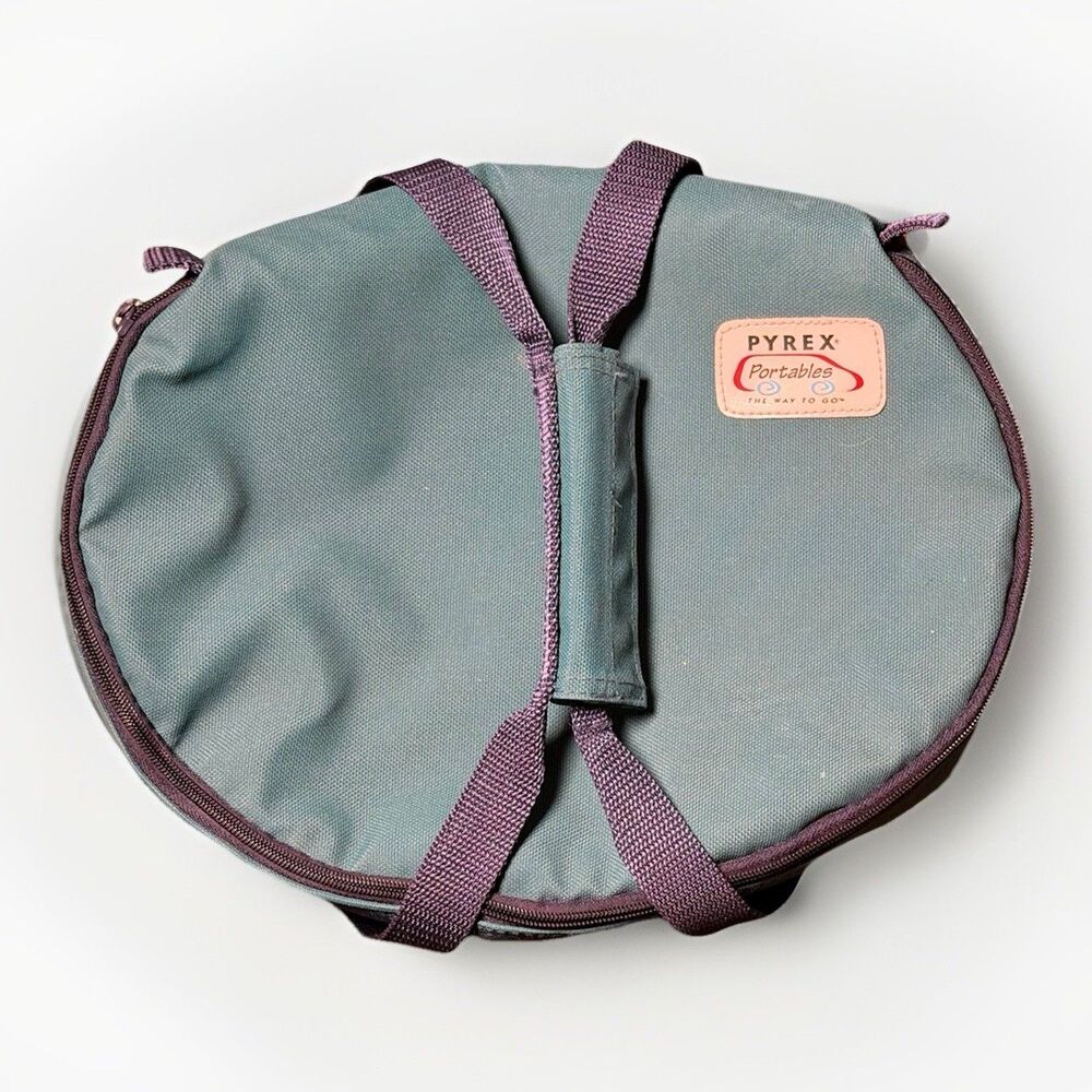 PYREX‎ Portables Way To Go 4.5 Qt Green Insulated Carrying Bag Hot & Cold Handle